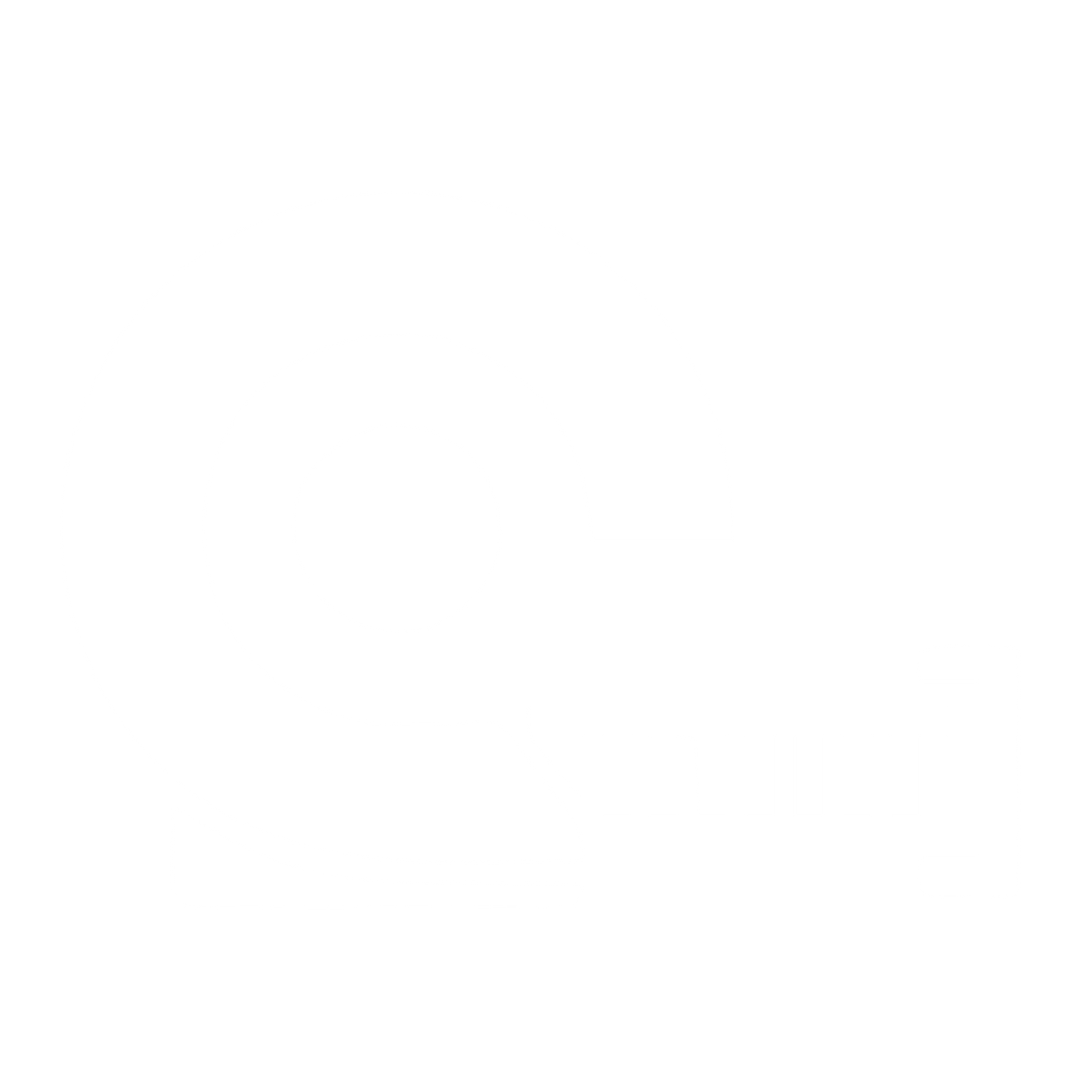 Measuring Tape Roll Logo #ffffff