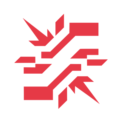 Arrow Lightning Bolt Logo #E63946