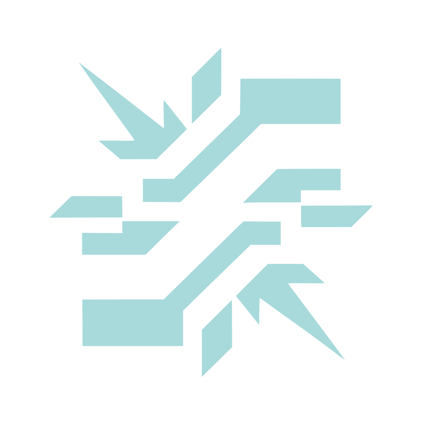 Arrow Lightning Bolt Logo #A8DADC
