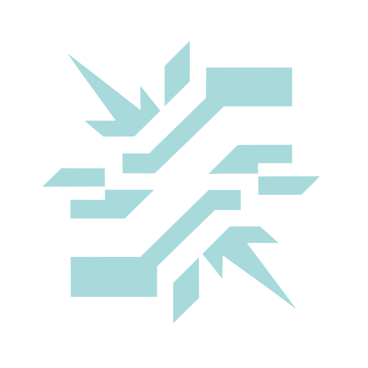 Arrow Lightning Bolt Logo #A8DADC