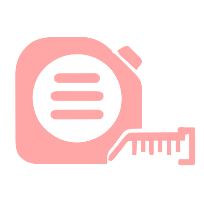 Measuring Tape Tool Logo #ffa6a6