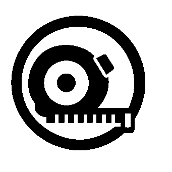 Measuring Tape Circle Logo