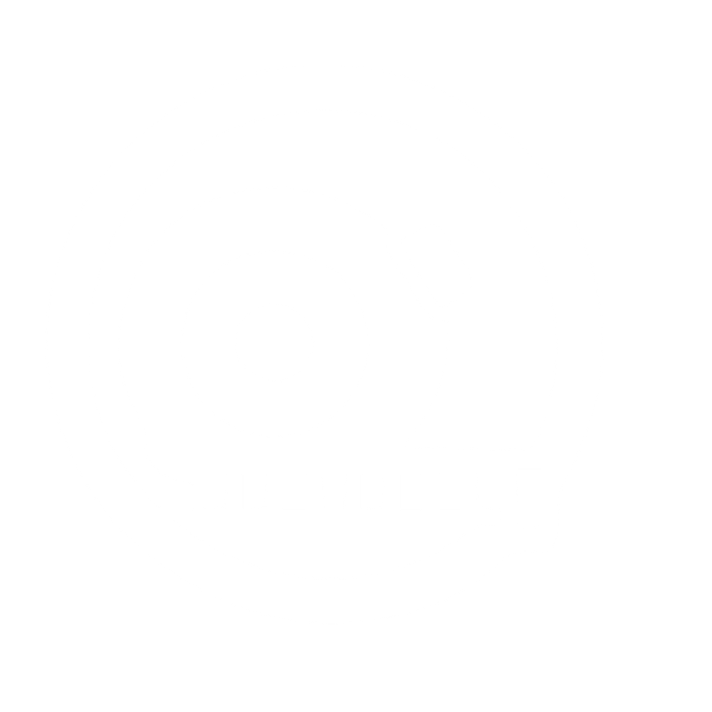 Measuring Tape Circle Logo #ffffff