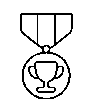 Monoline Medal Trophy Logo