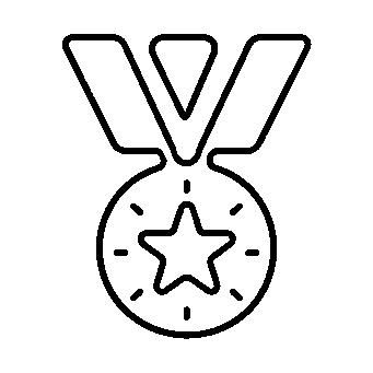 Monoline Medal Star Logo