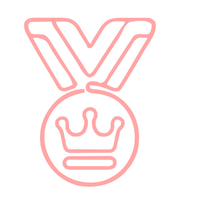 Crown Medal Logo #ffa6a6