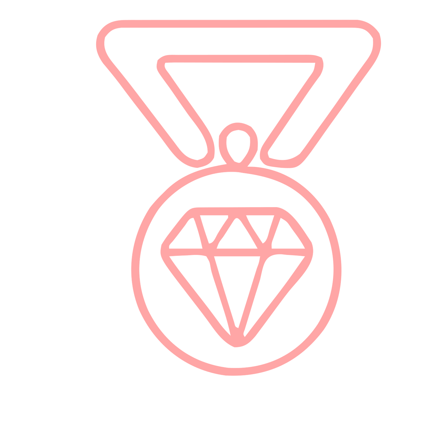 Diamond Medal Logo #ffa6a6