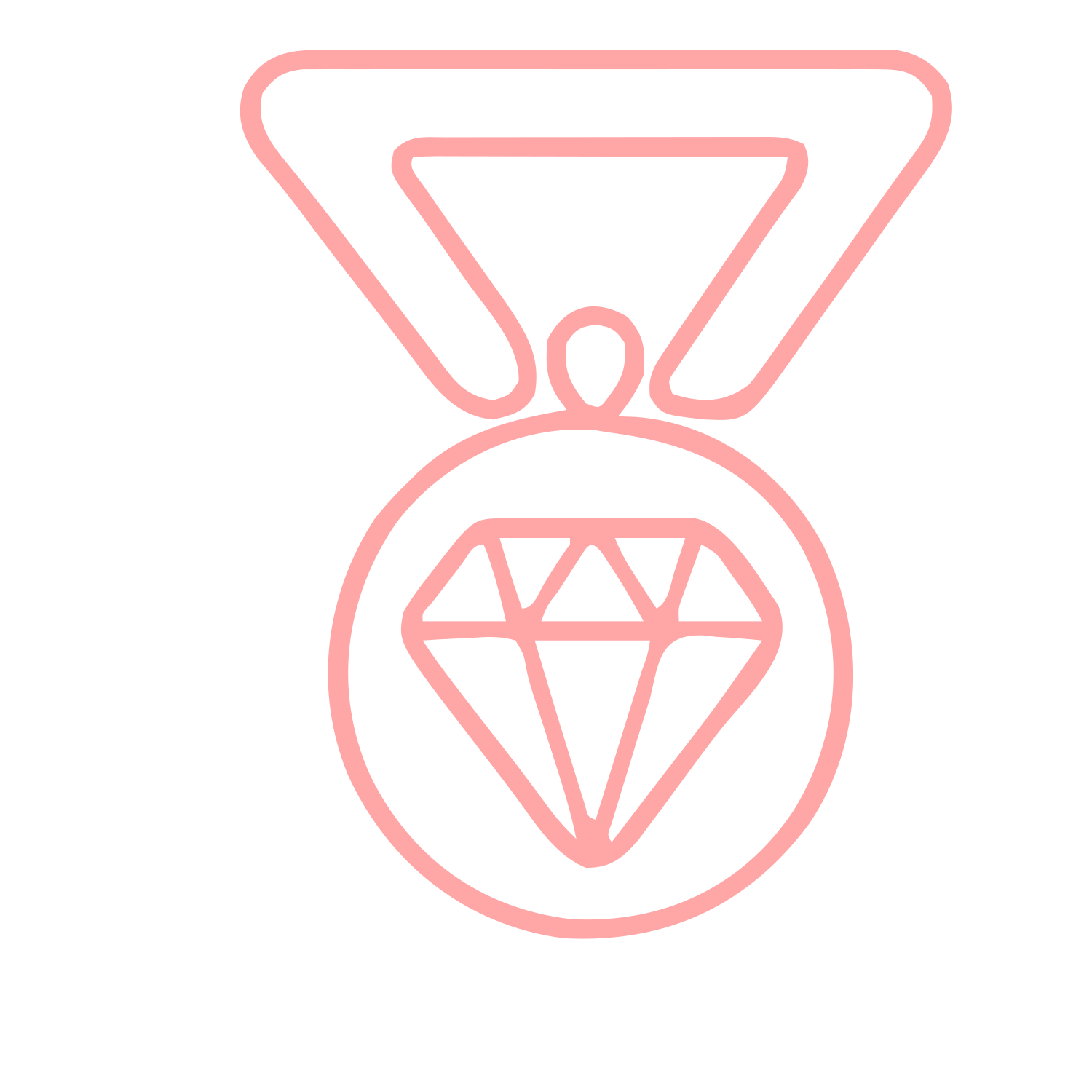 Diamond Medal Logo #ffa6a6
