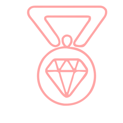 Diamond Medal Logo #ffa6a6