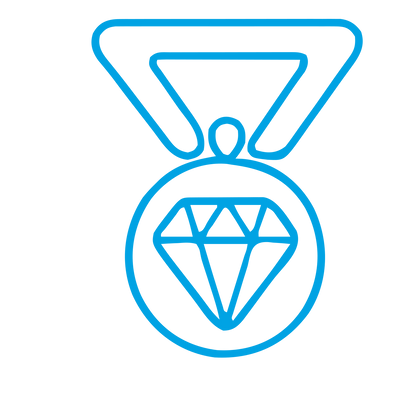 Diamond Medal Logo #00a3e4