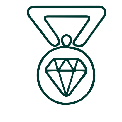 Diamond Medal Logo #003932