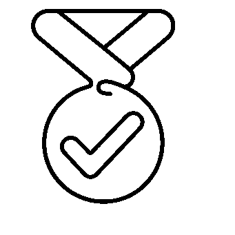 Monoline Medal Checkmark Logo