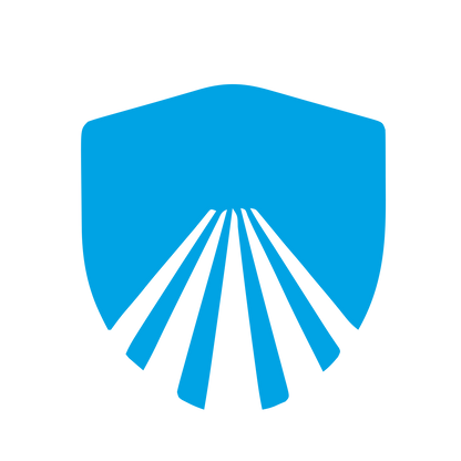 Shield Rays Track Logo #00a3e4