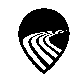 Road Track Map Pin Logo