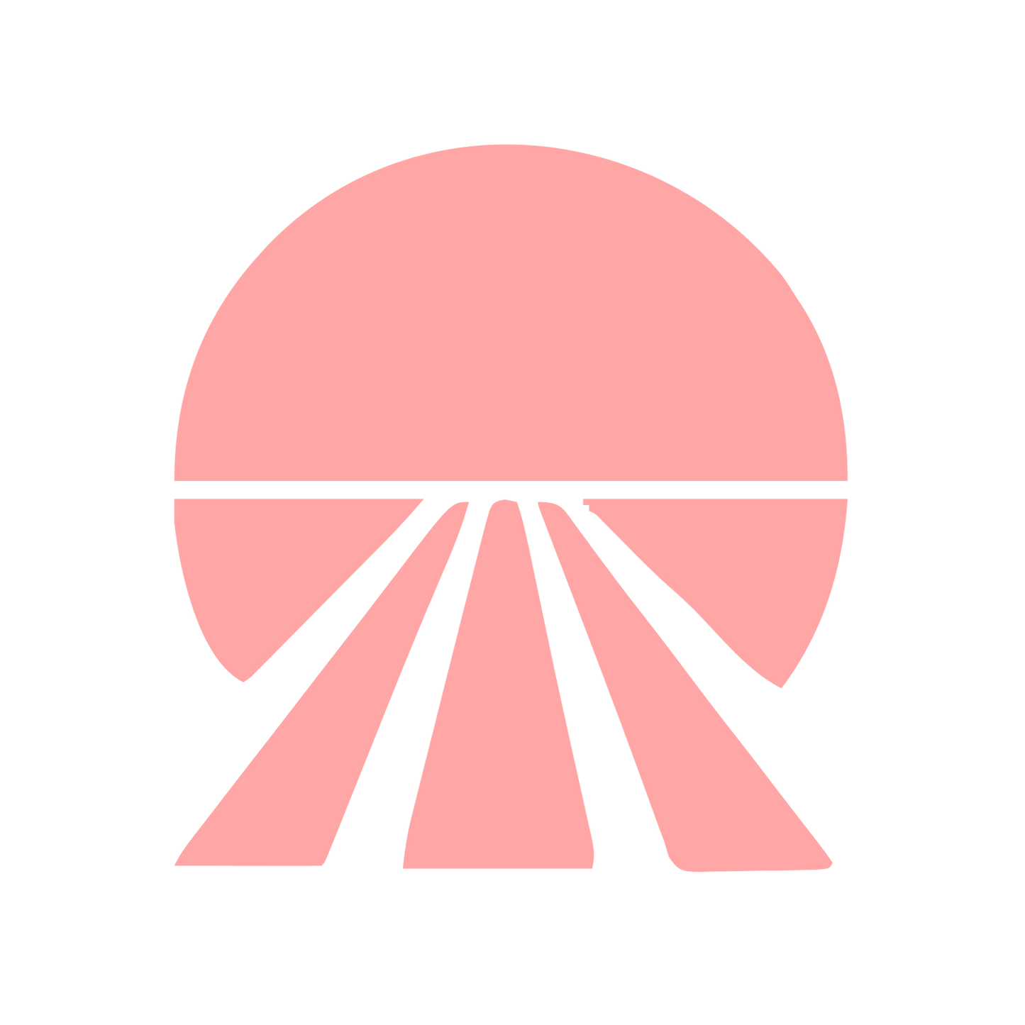 Sunrise Track Perspective Logo #ffa6a6