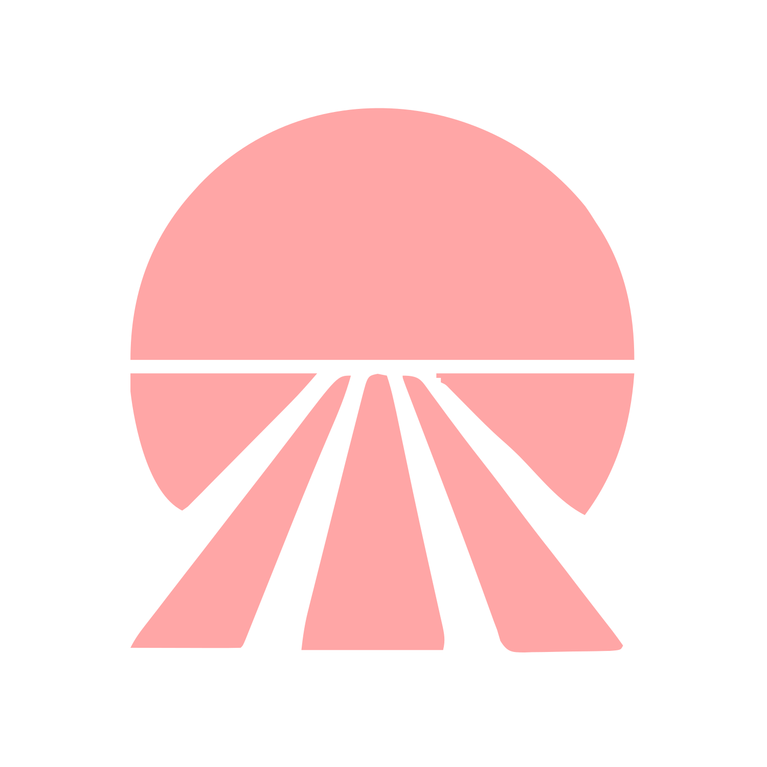 Sunrise Track Perspective Logo #ffa6a6