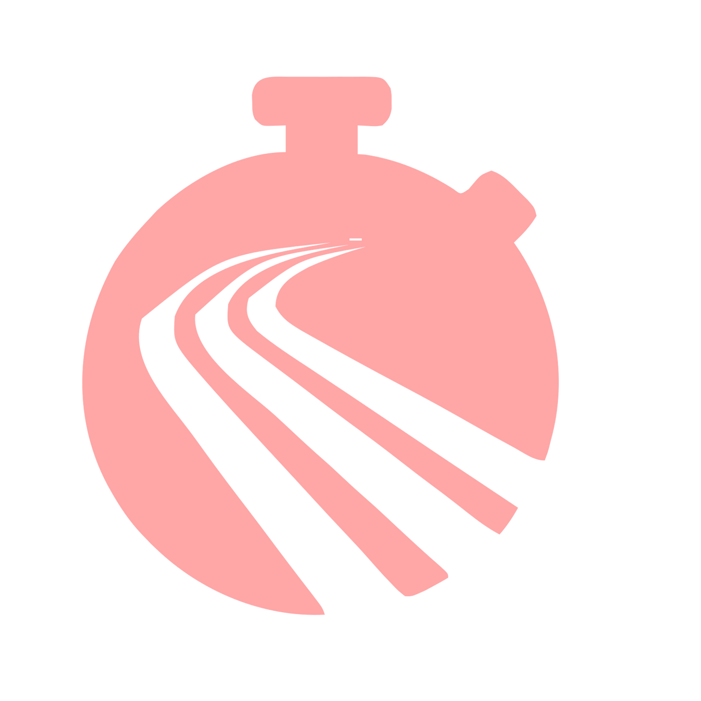 Stopwatch Road Track Logo #ffa6a6