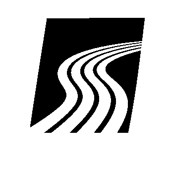 Winding Road Negative Space Logo