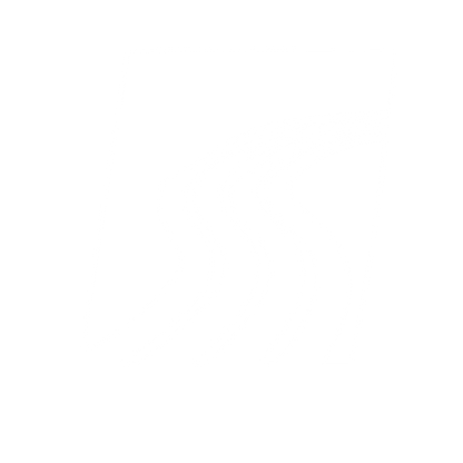 Winding Road Negative Space Logo #ffffff