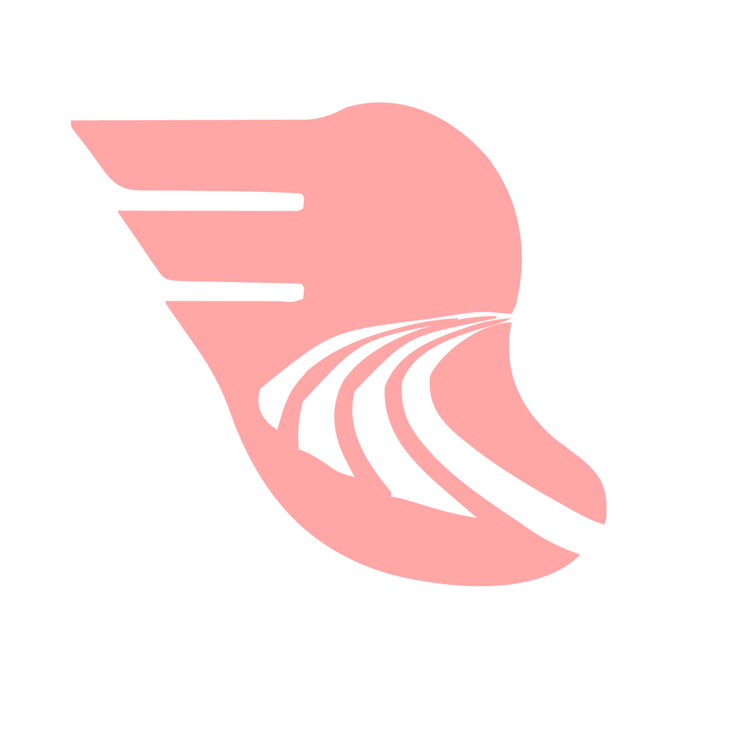 Winged Track Road Logo #ffa6a6