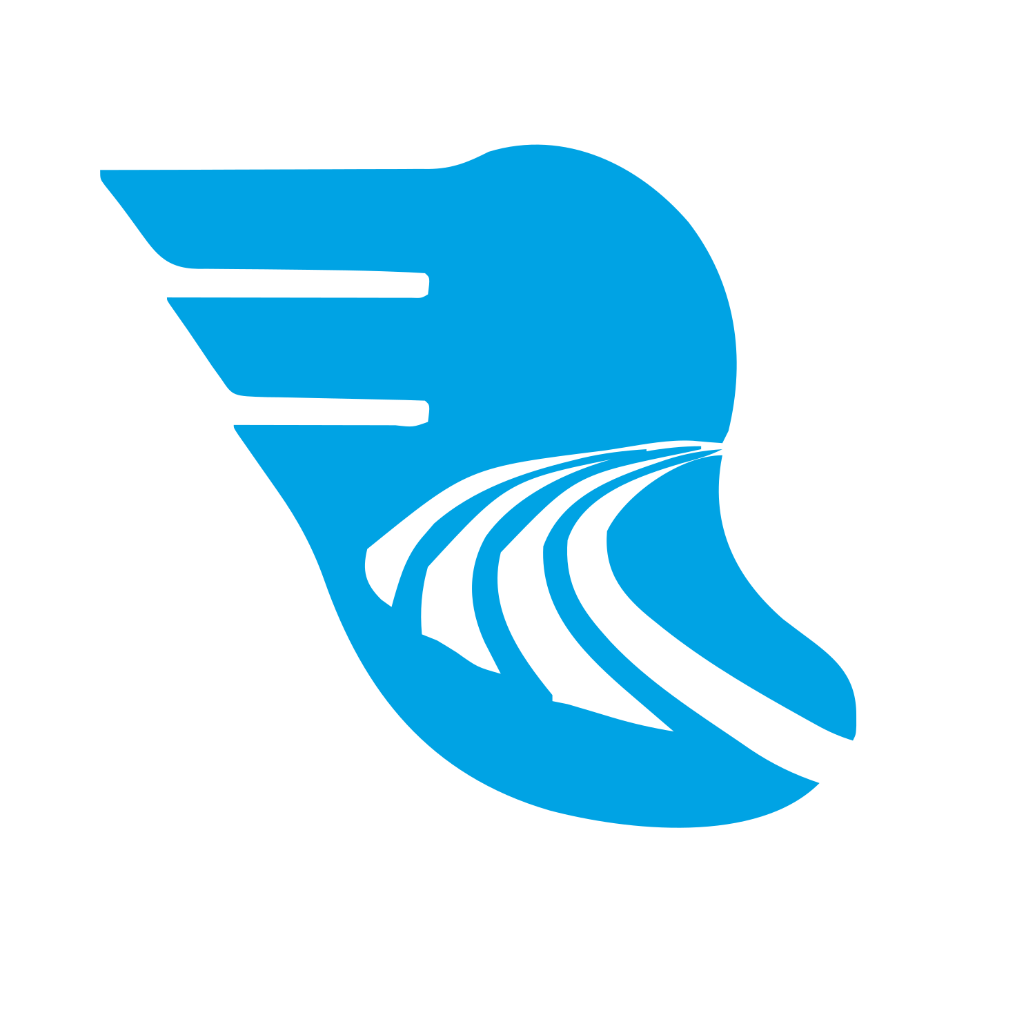 Winged Track Road Logo #00a3e4