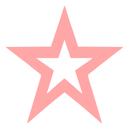 Bold Outline Star Logo #ffa6a6