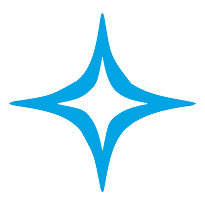 Four Point Star Logo #00a3e4