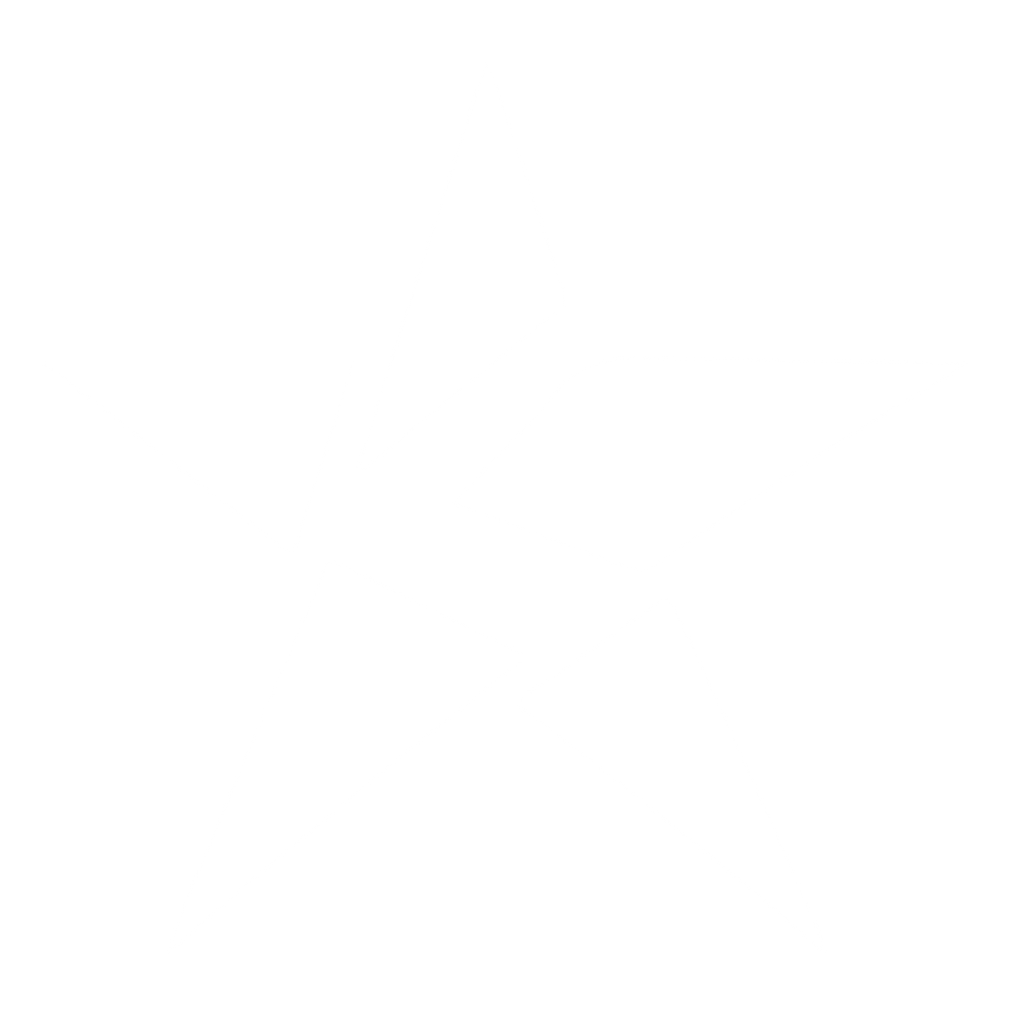 Fragmented Star Bold Logo #ffffff