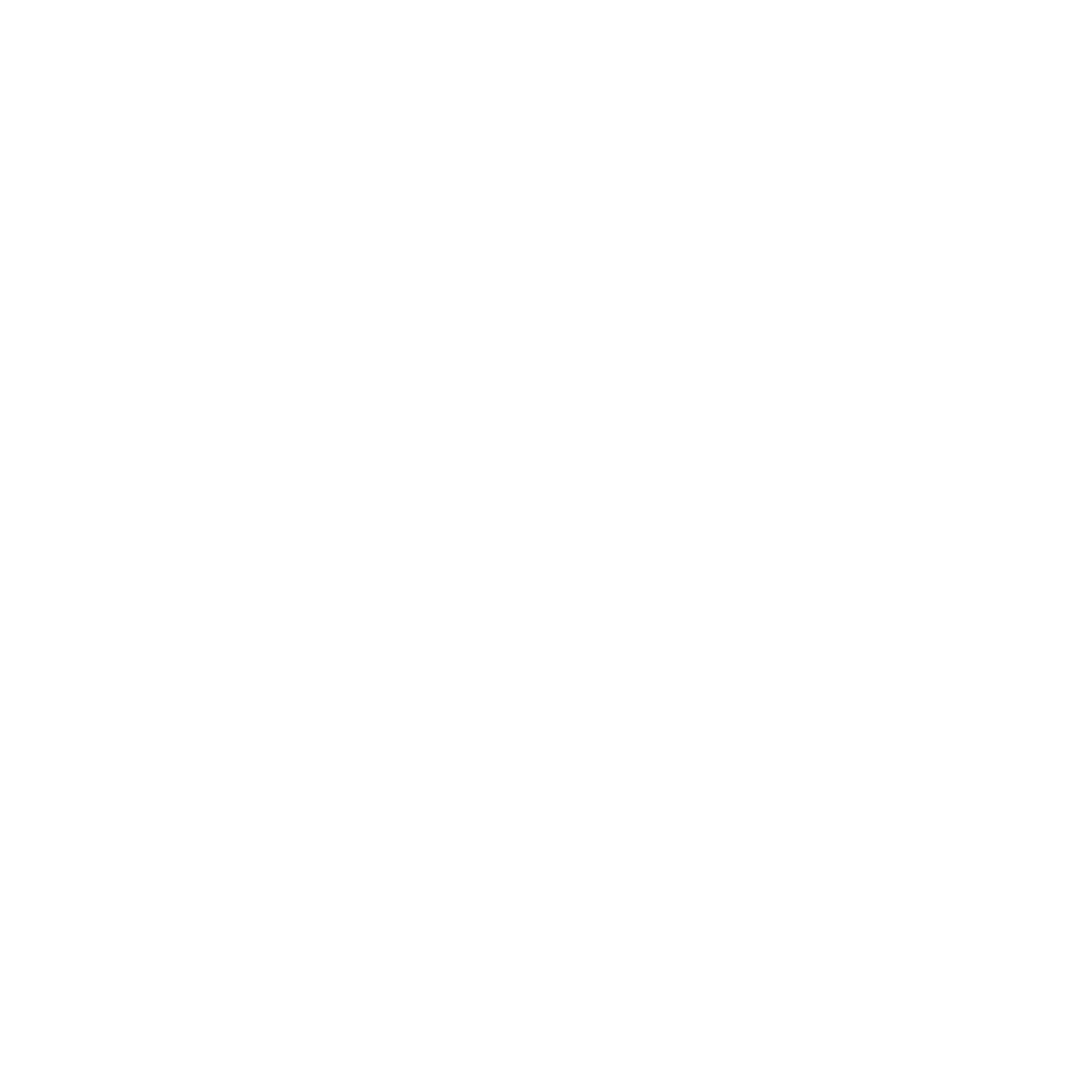 Bold Geometric Star Logo #ffffff