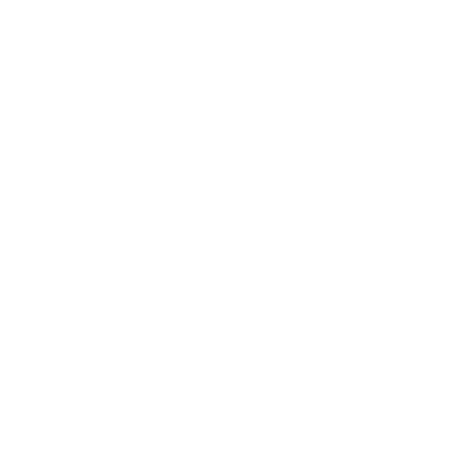 Bold Geometric Star Logo #ffffff