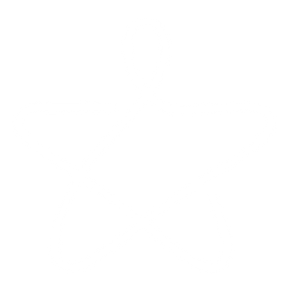 Monoline Star Loop Logo #ffffff