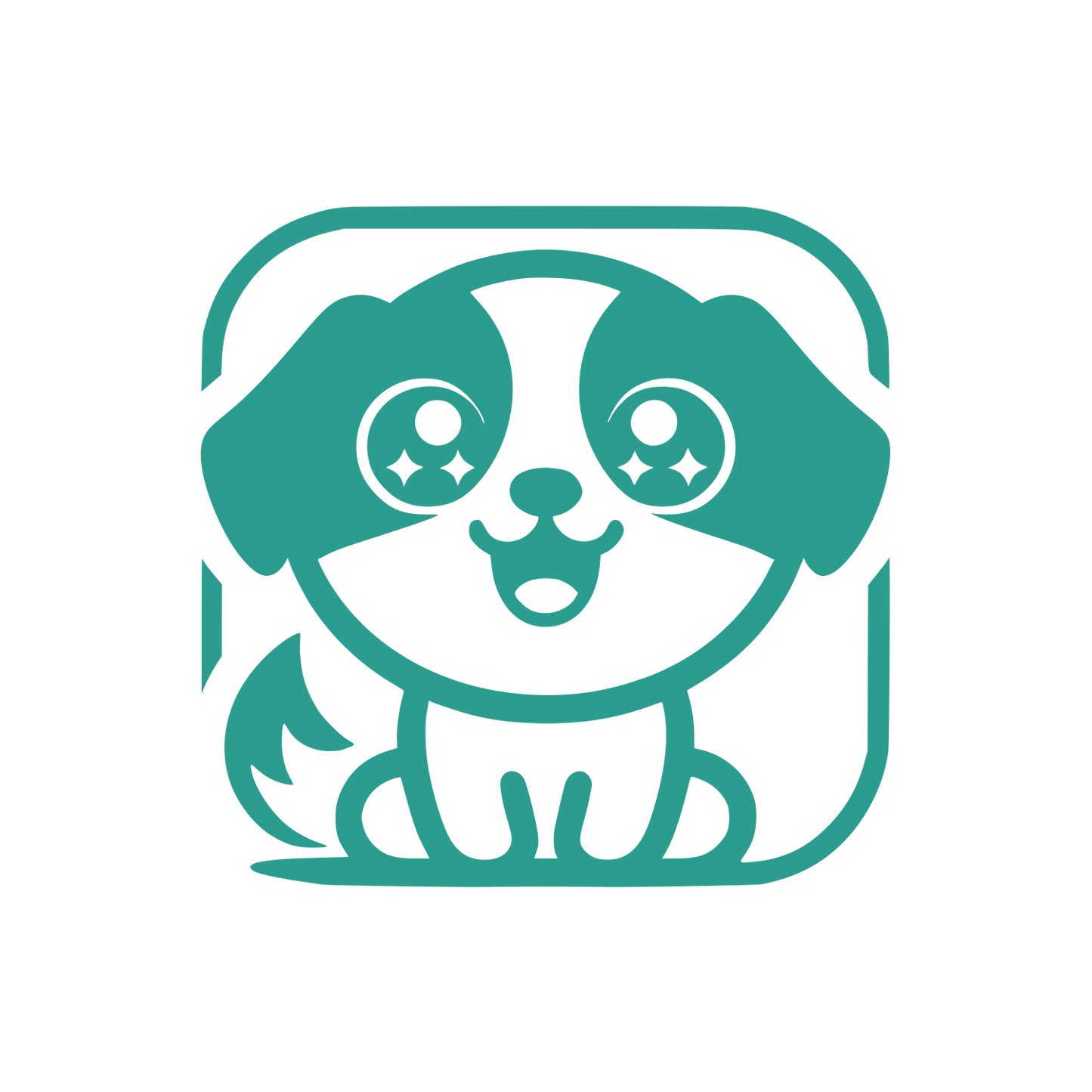 Cartoon Dog Logo #2A9D8F
