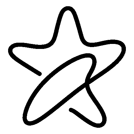Star with Orbit Ring Logo