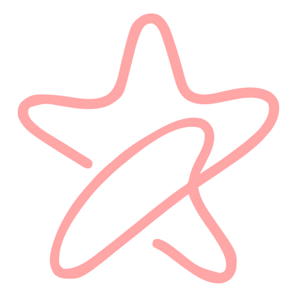 Star with Orbit Ring Logo #ffa6a6
