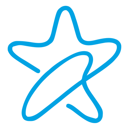 Star with Orbit Ring Logo #00a3e4