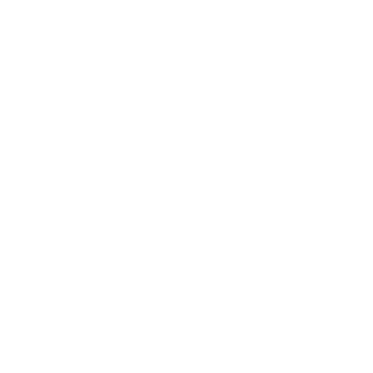 Star Heart Monoline Logo #ffffff