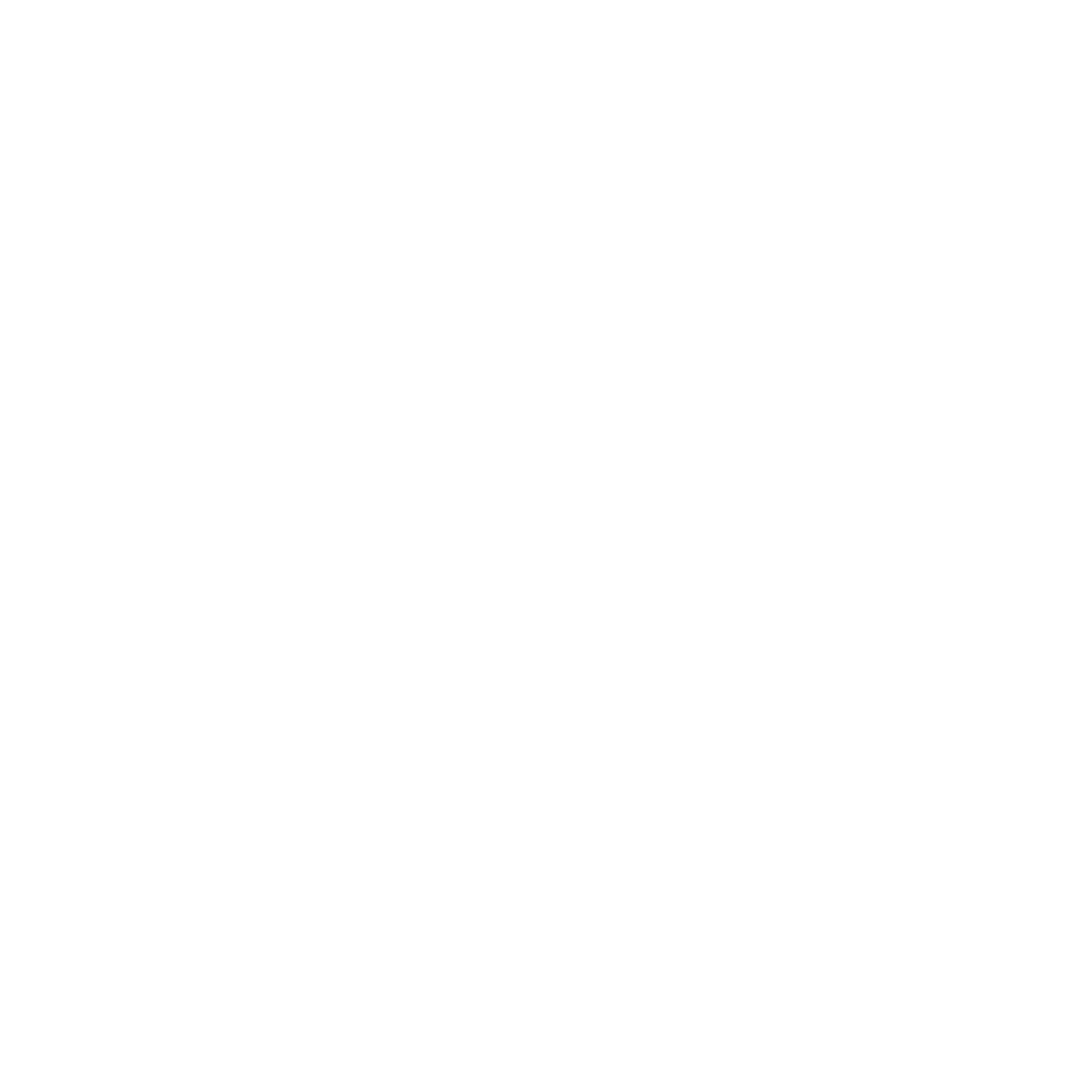 Star Circle Negative Space Logo #ffffff