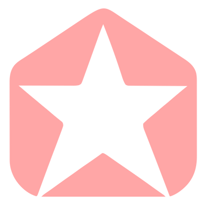 Star in Pentagon Logo #ffa6a6