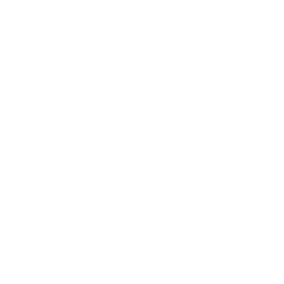Spinning Star Swirl Logo #ffffff