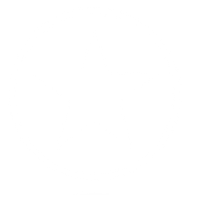 Star Circle Badge Logo #ffffff