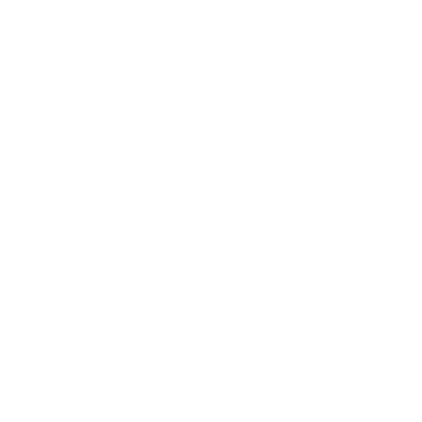 Four Point Star Circle Logo #ffffff