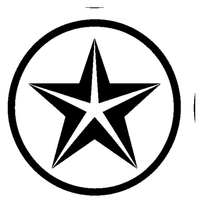 Nautical Star Circle Badge Logo