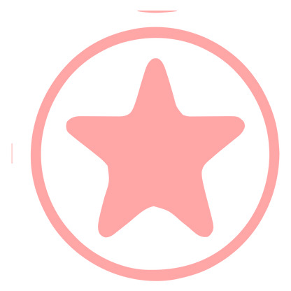 Star Circle Badge Logo #ffa6a6