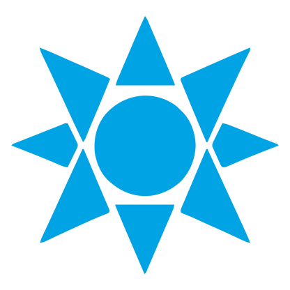 Bauhaus Sun Star Logo #00a3e4
