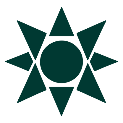 Bauhaus Sun Star Logo #003932