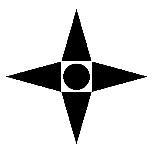 Bauhaus Four Point Star Logo