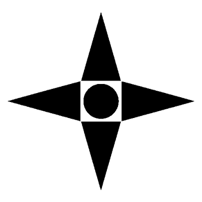 Bauhaus Four Point Star Logo
