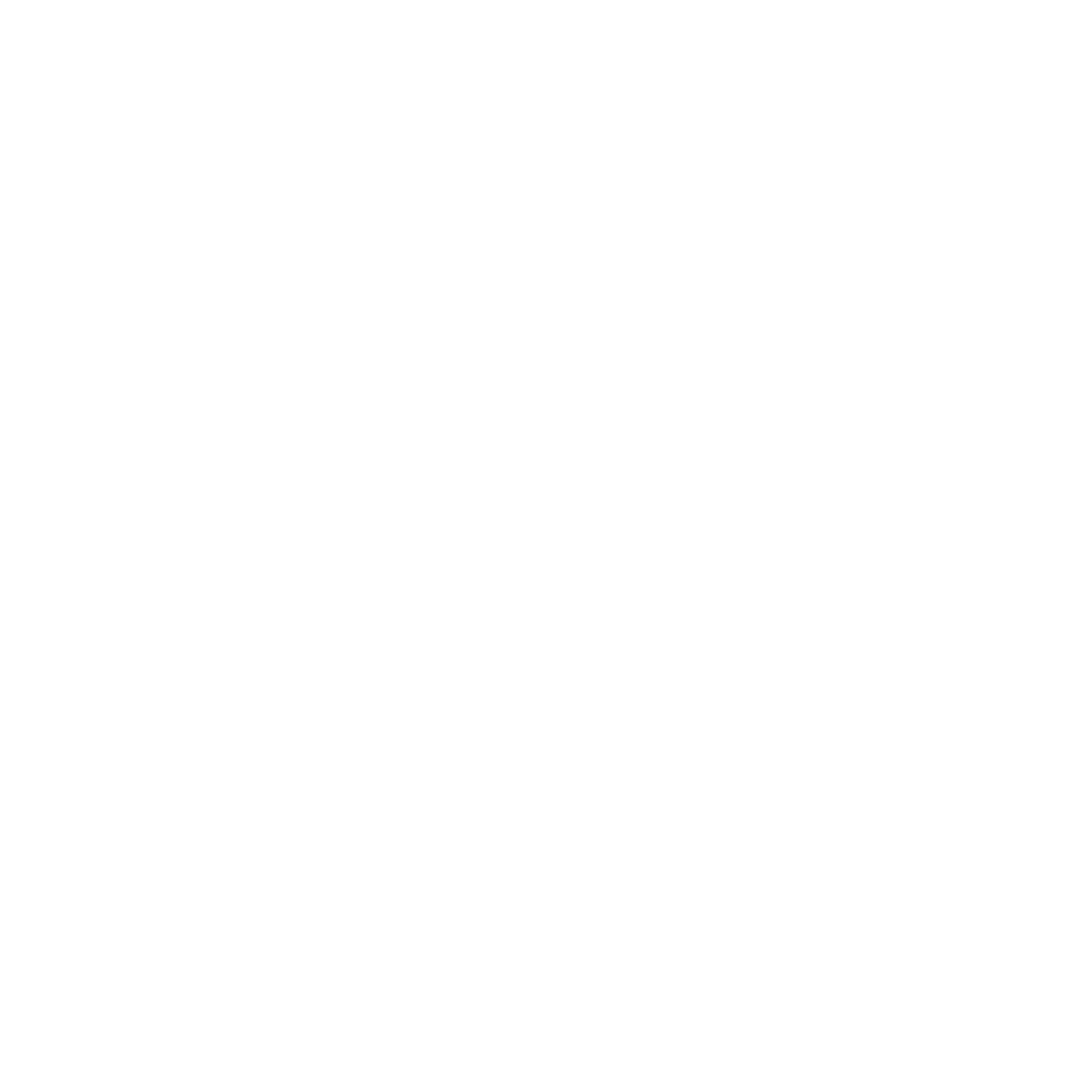 Bauhaus Four Point Star Logo #ffffff