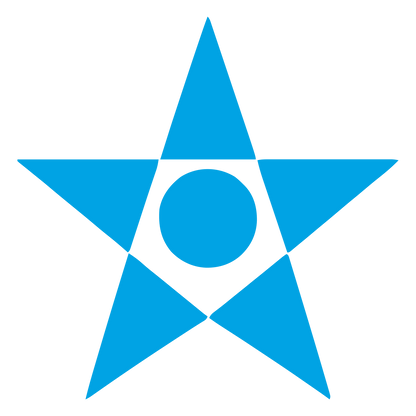 Bauhaus Star Circle Logo #00a3e4