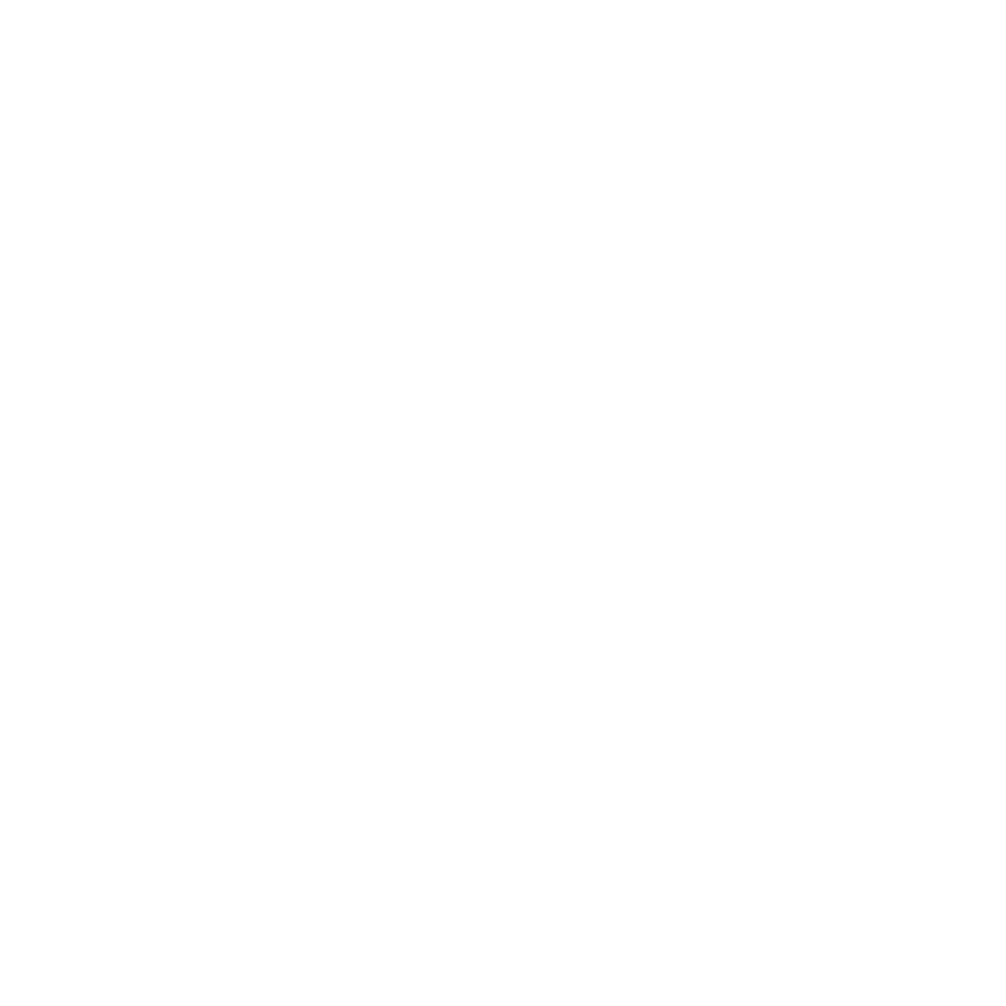 Bauhaus Star Circle Logo #ffffff